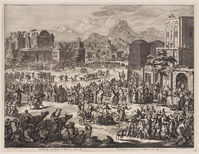 KG 05706
<br/>
Prediking van Johannes te Ninive
<br/>
<em>Luyken, Jan (1649-1712)</em>